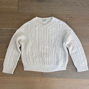 Vince Cream Cable Knit Sweater
